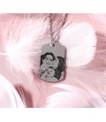 "Memory of Love" personalized photo necklace